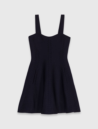 Mini knitted babydoll dress | Maje