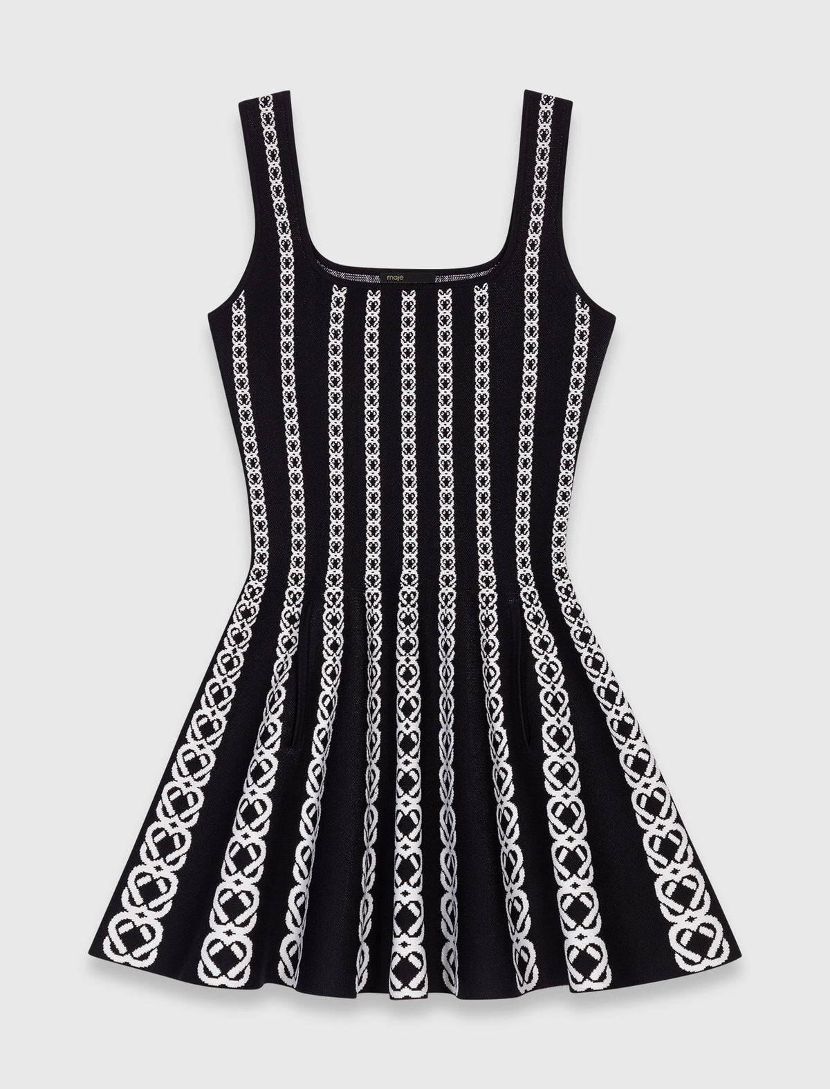 Mini jacquard knit dress | Maje