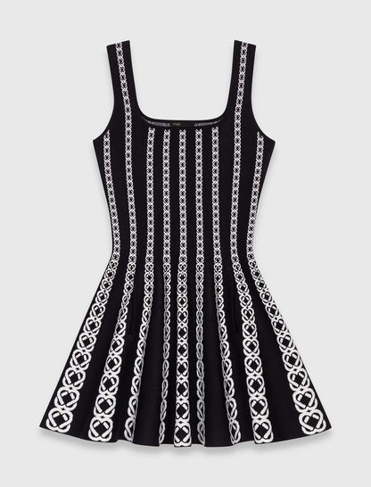 Mini jacquard knit dress | Maje