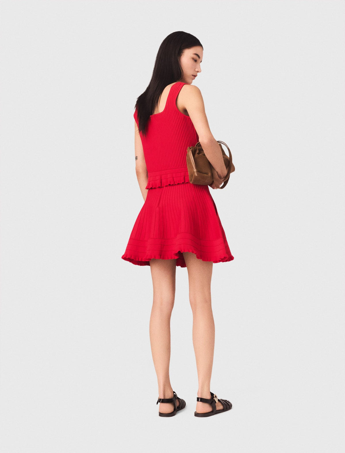 Ruffled knit top | Maje