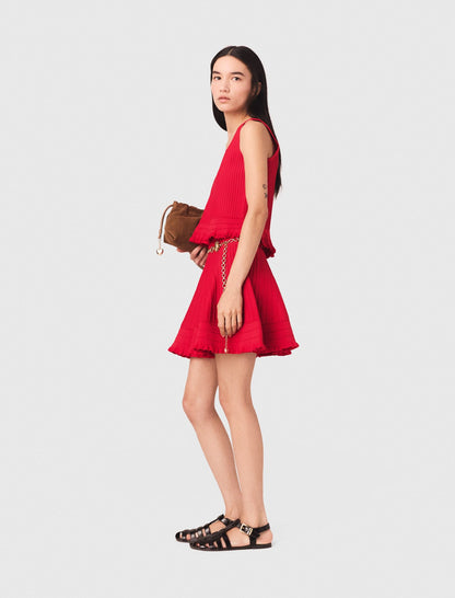 Ruffled knit top | Maje