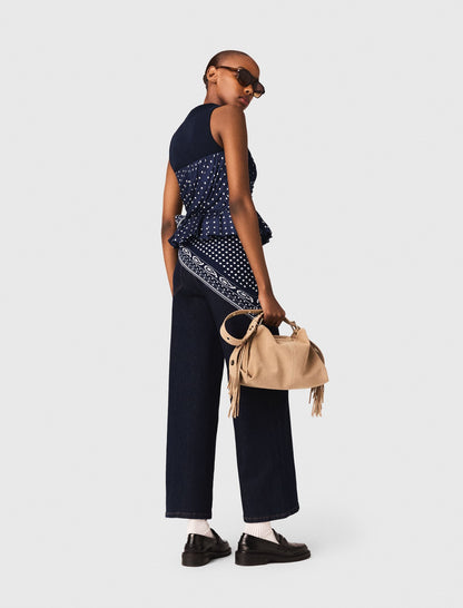 Patterned bustier top | Maje