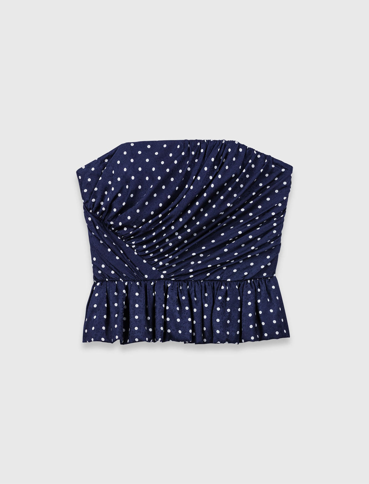 Patterned bustier top | Maje