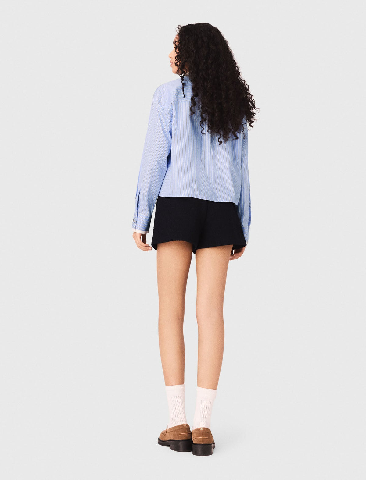Shirt with removable jewel collar | Maje