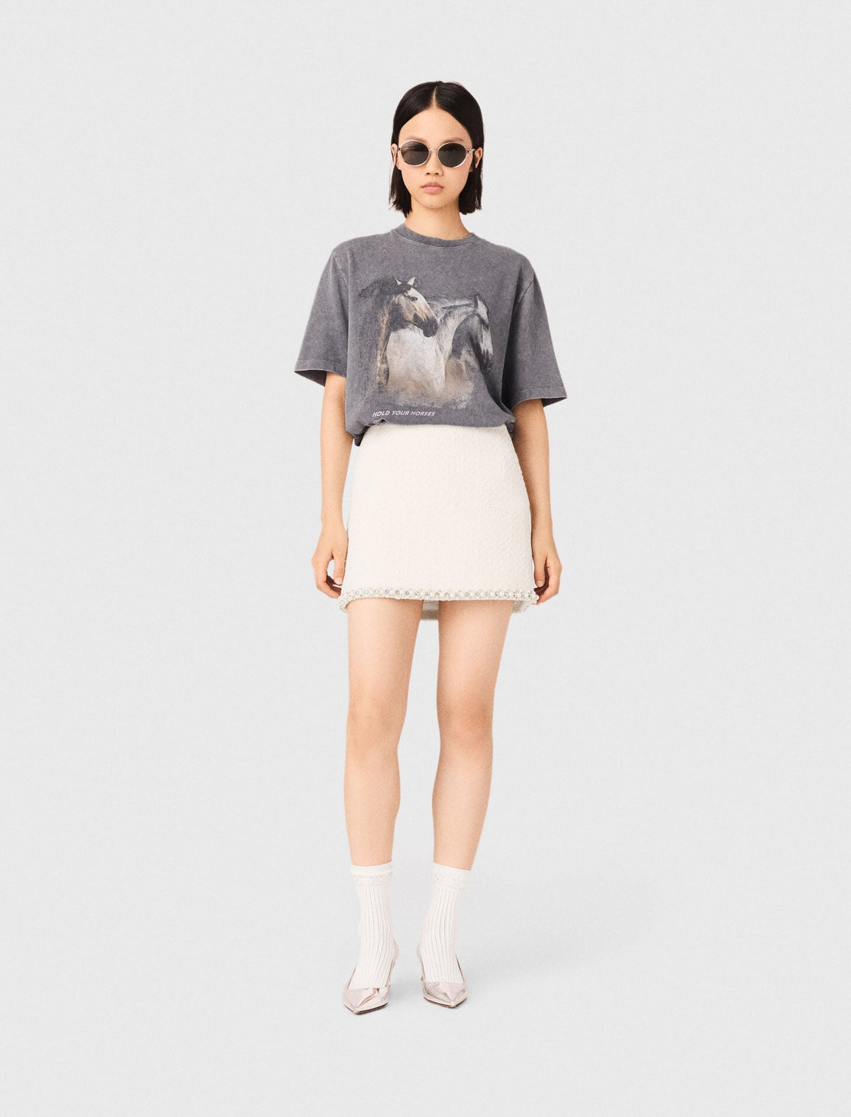 Horse print T-shirt | Maje