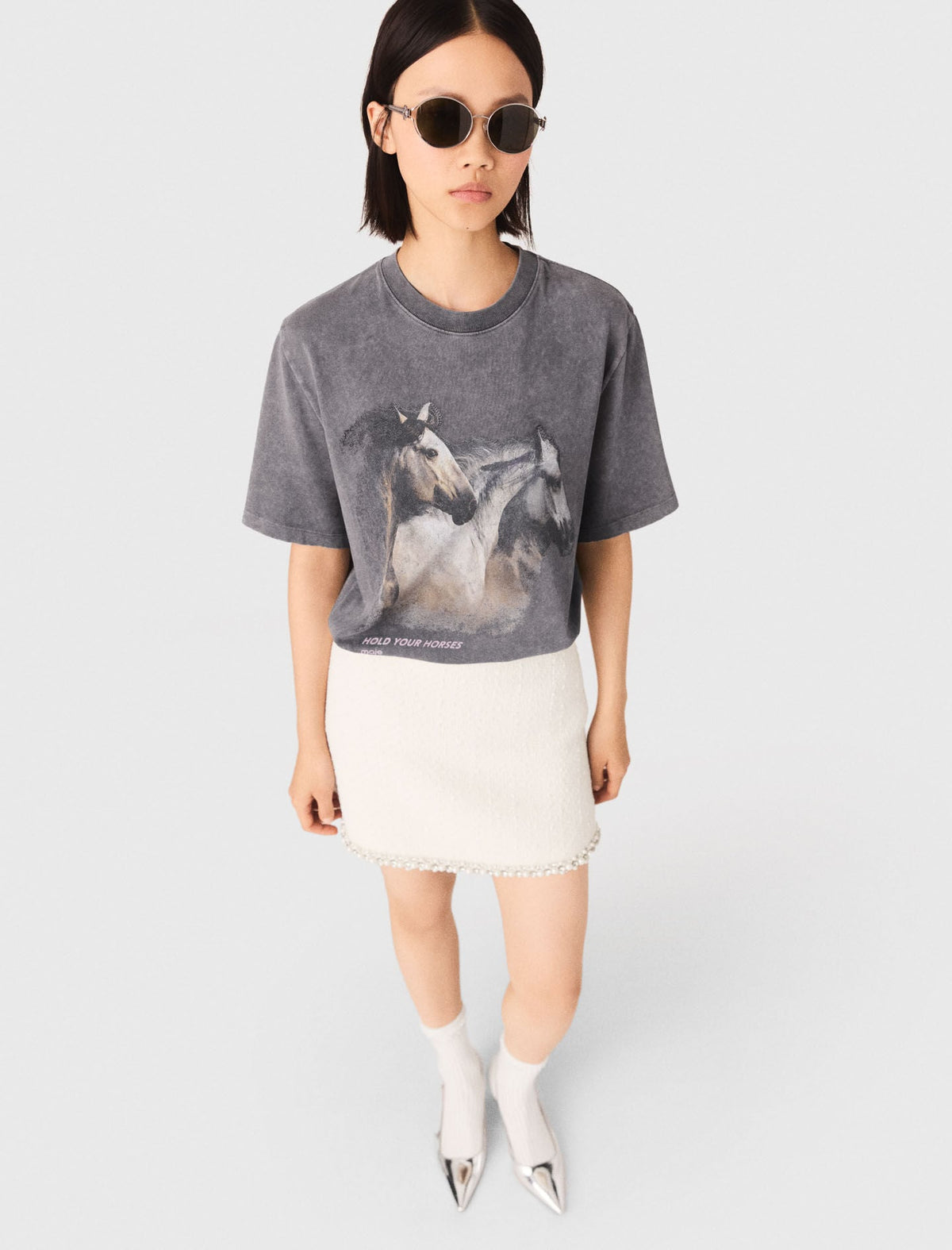 Horse print T-shirt | Maje