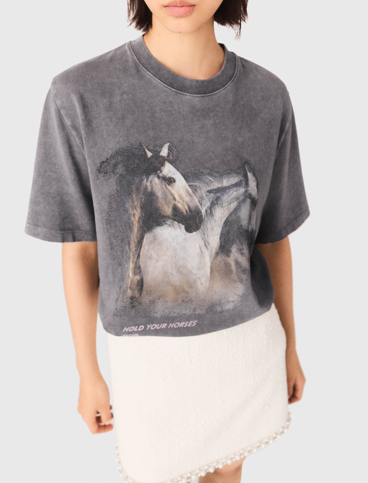 Horse print T-shirt | Maje