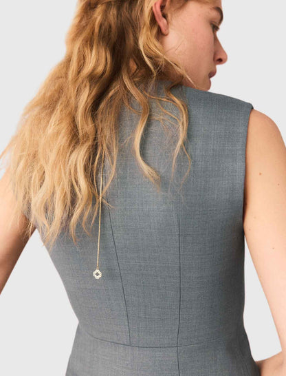 Jewel-button tailored vest | Maje