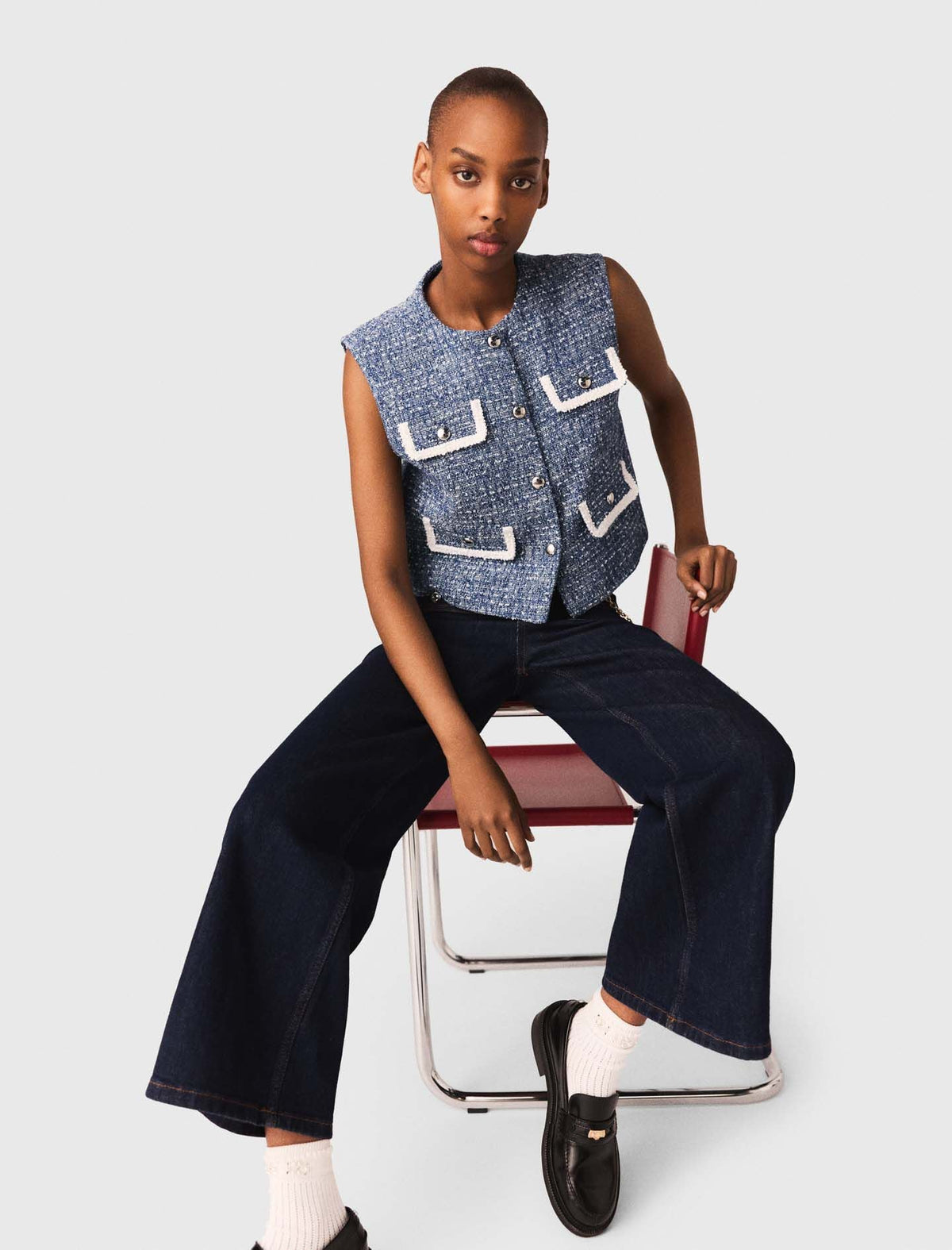 Tweed vest | Maje