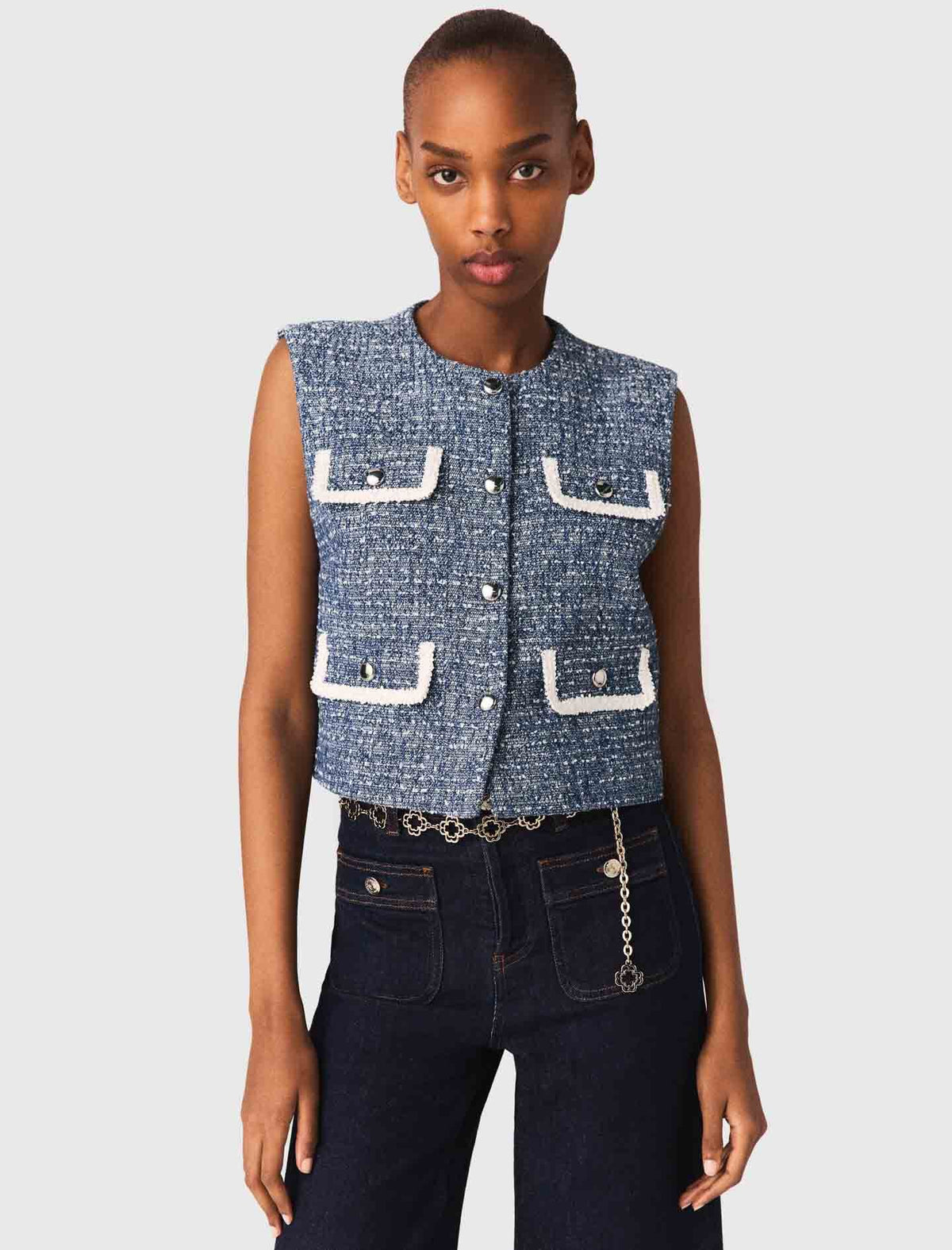 Tweed vest | Maje