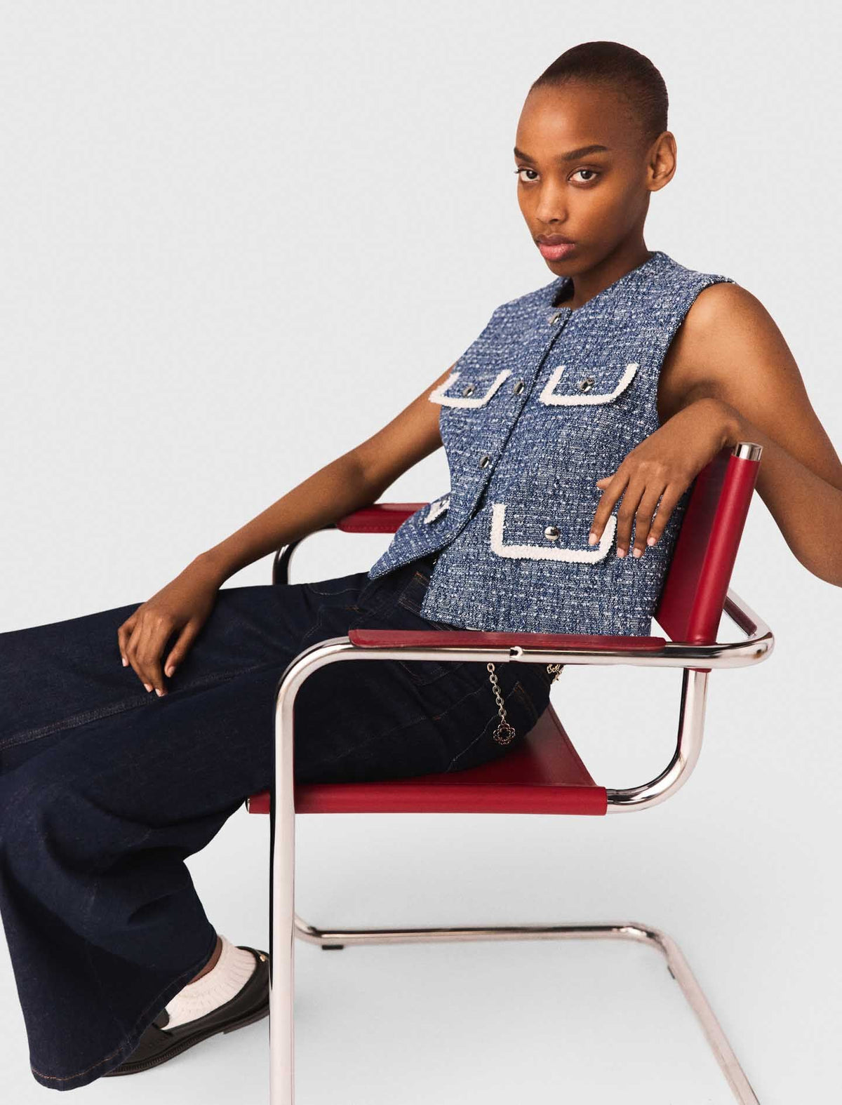 Tweed vest | Maje