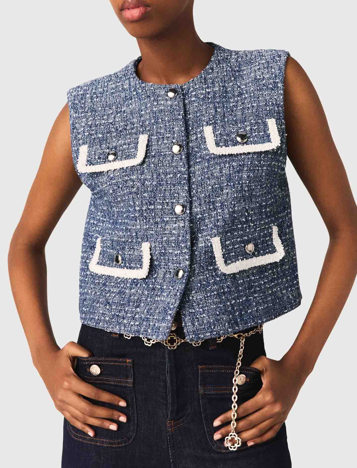 Tweed vest | Maje