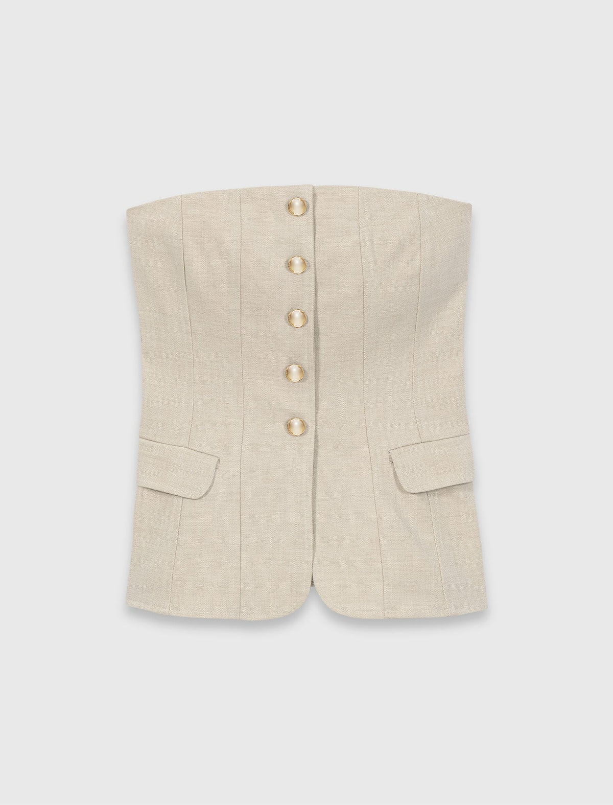 Tailored bustier top | Maje