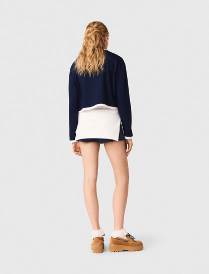 Layered-effect T-shirt | Maje