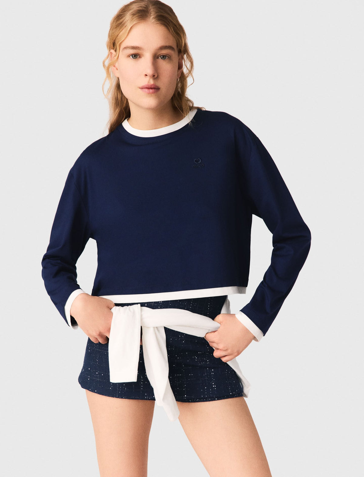 Layered-effect T-shirt | Maje