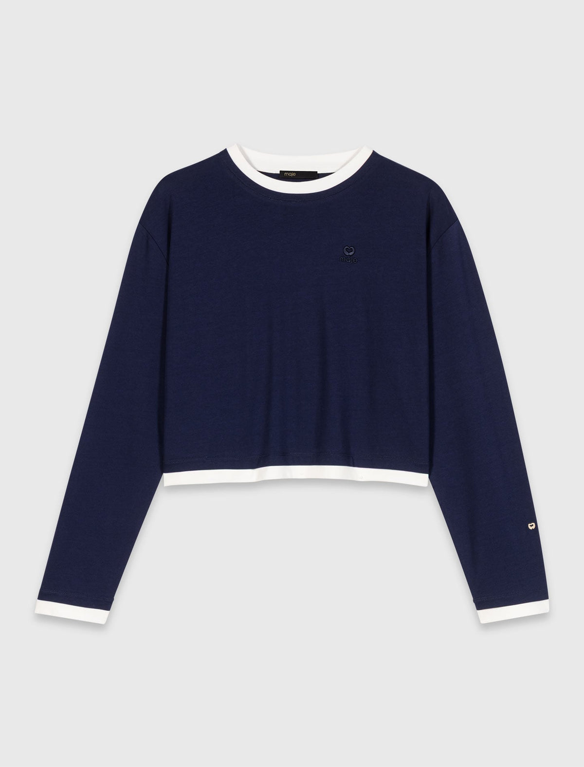 Layered-effect T-shirt | Maje