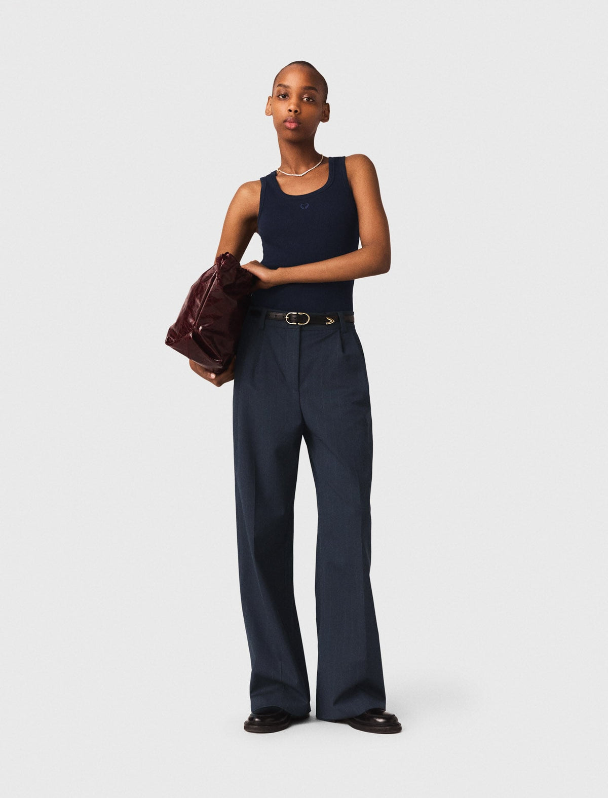 Rib knit tank top | Maje