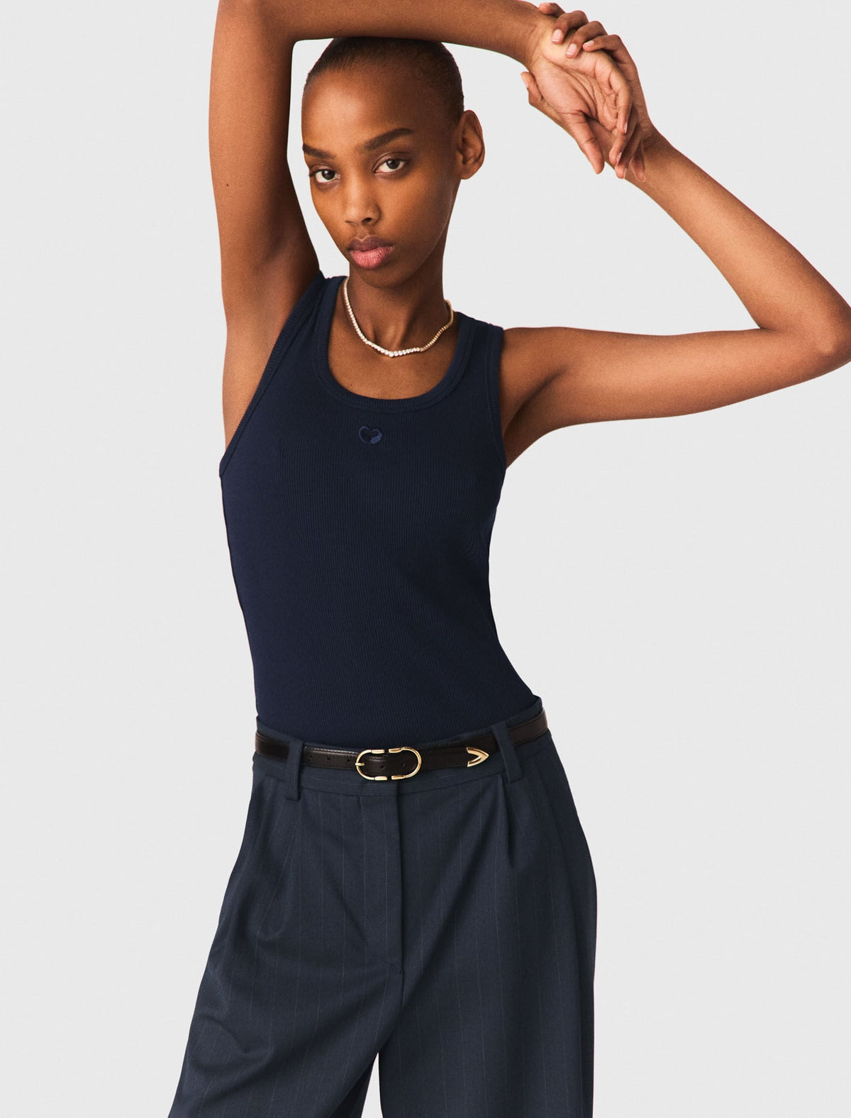 Rib knit tank top | Maje