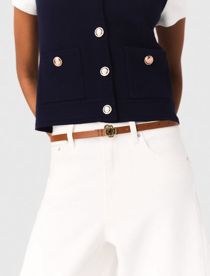 Polo knit cardigan | Maje