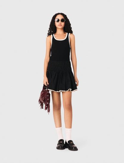 Ribbed vest top | Maje