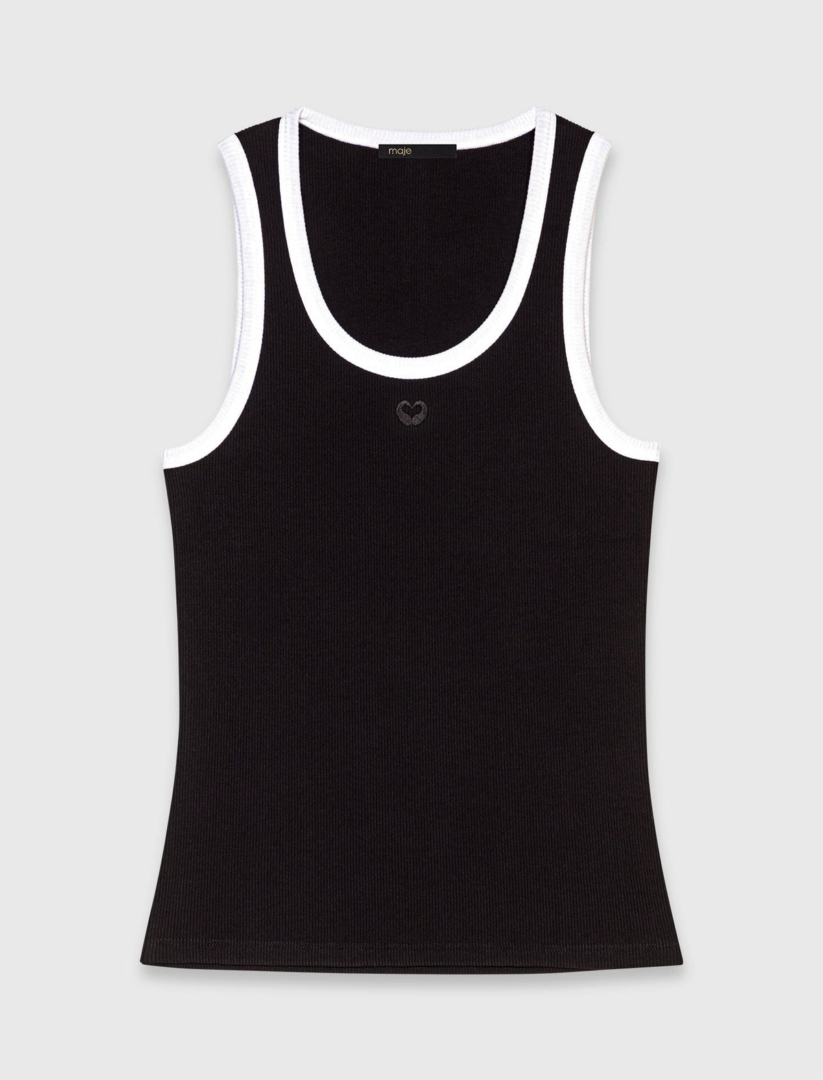 Ribbed vest top | Maje