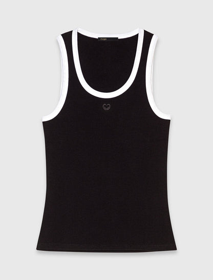 Ribbed vest top | Maje