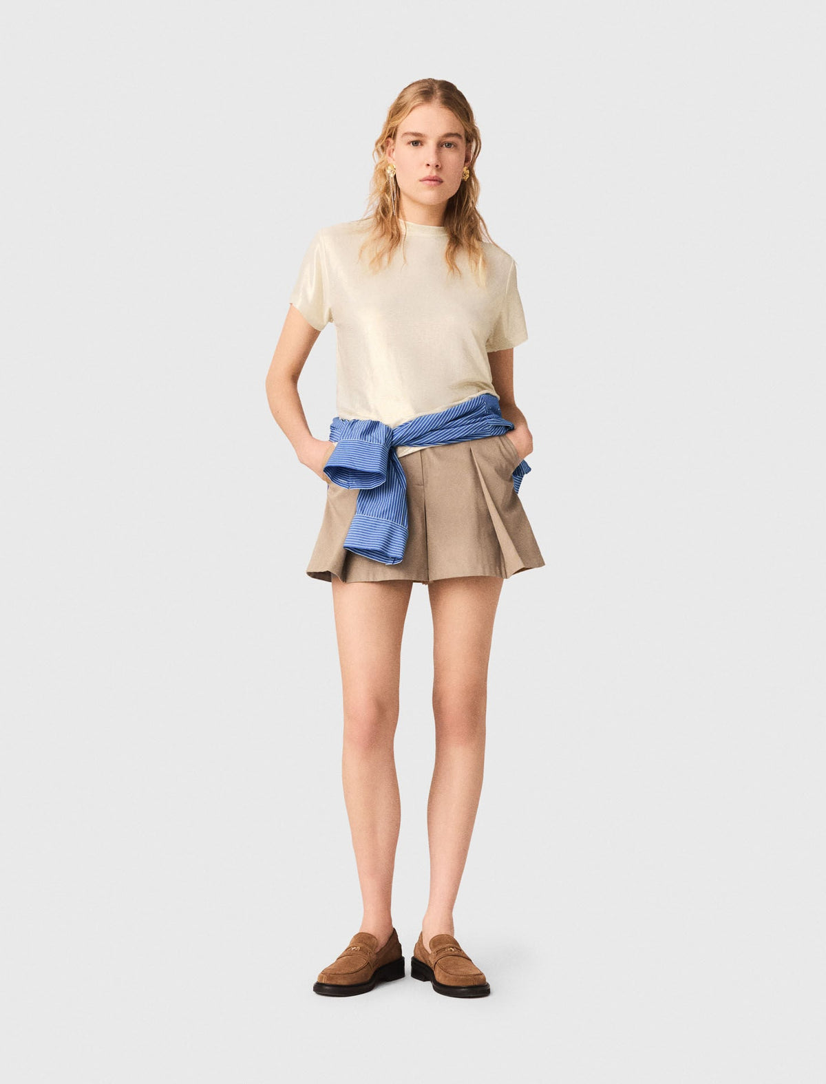 Lamé T-shirt | Maje
