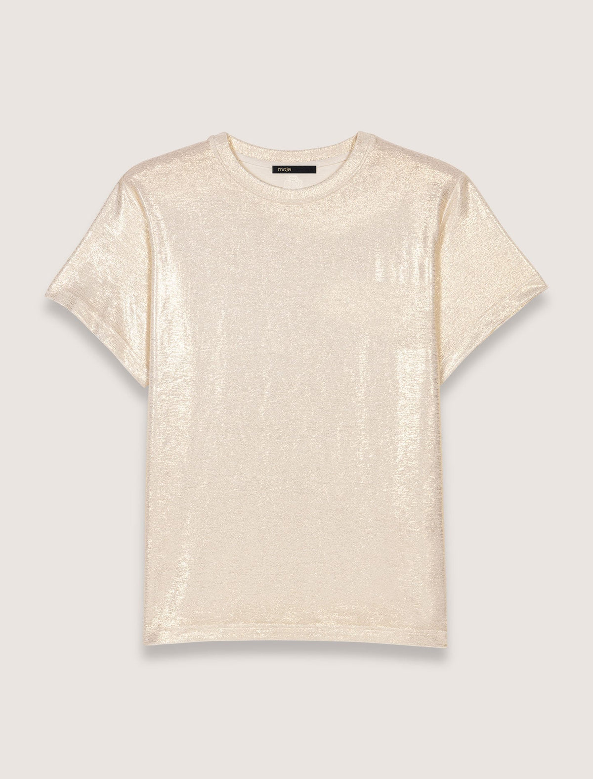 Lamé T-shirt | Maje