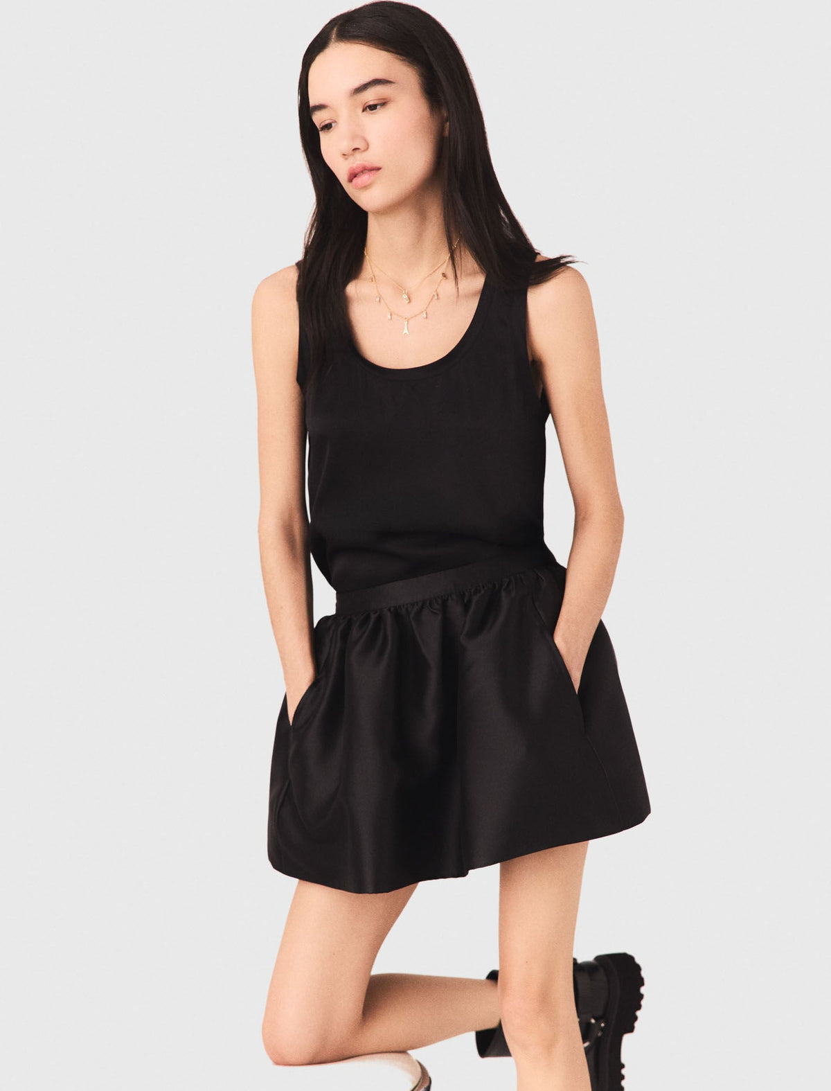 Silk tank top | Maje
