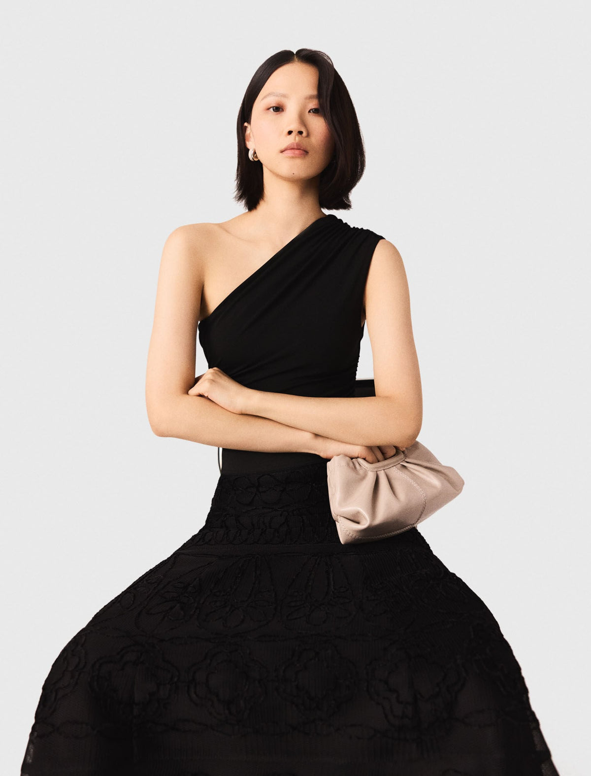 Asymmetric bodysuit | Maje