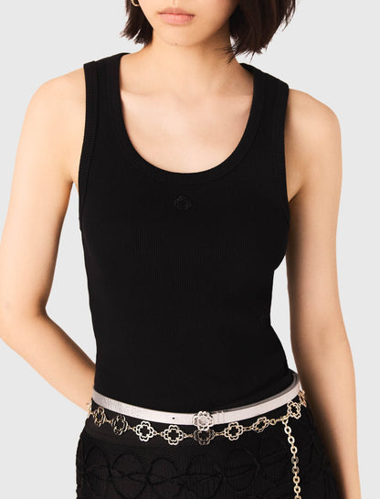 Rib knit tank top | Maje