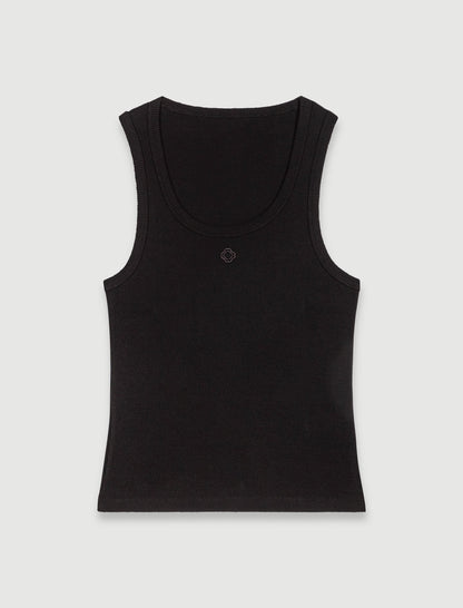 Rib knit tank top | Maje