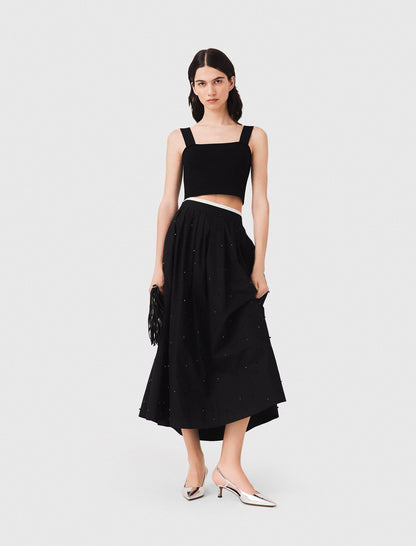 Knitted crop top with straps | Maje