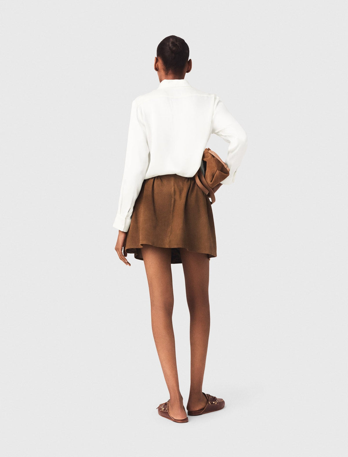 White silk blouse | Maje