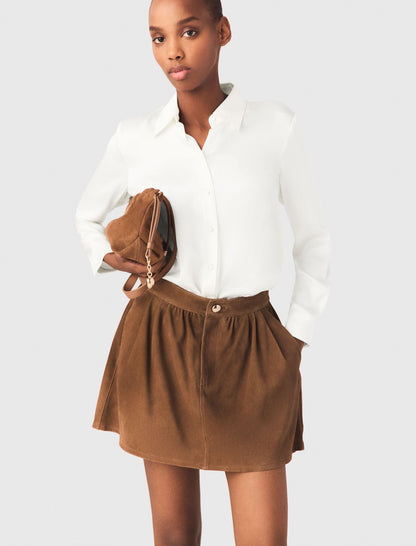 White silk blouse | Maje