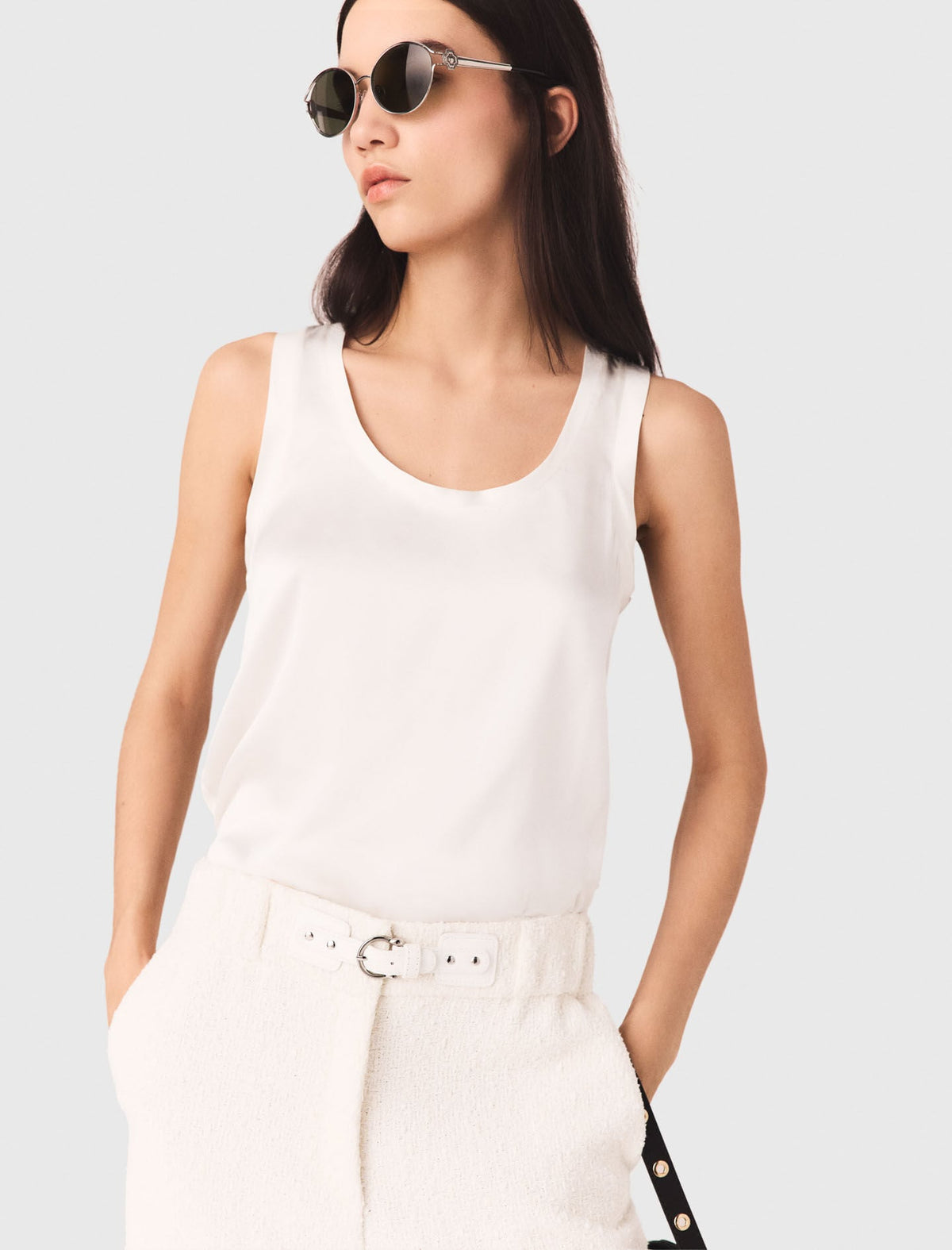 Silk tank top | Maje