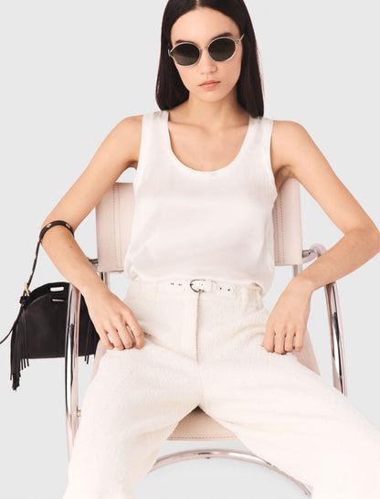 Silk tank top | Maje