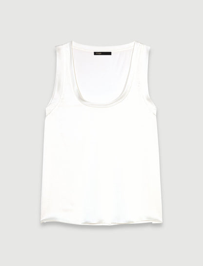 Silk tank top | Maje