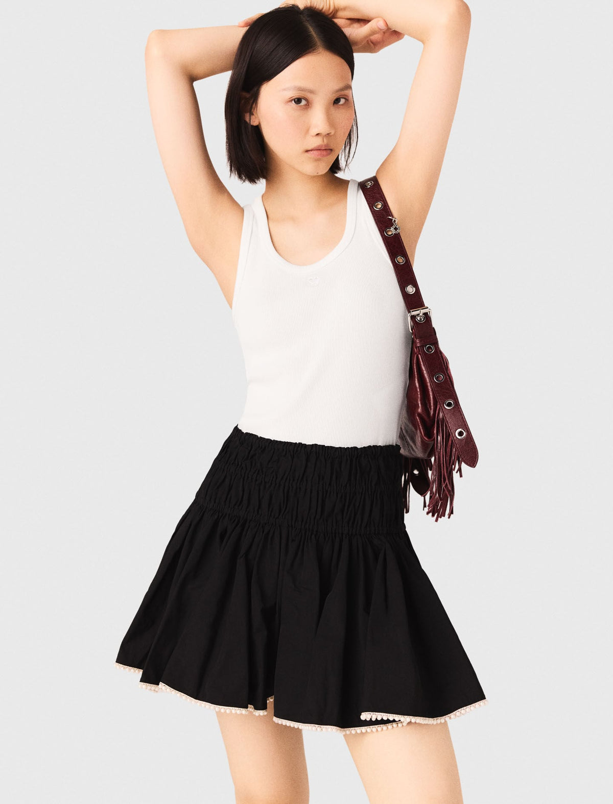 Rib knit tank top | Maje