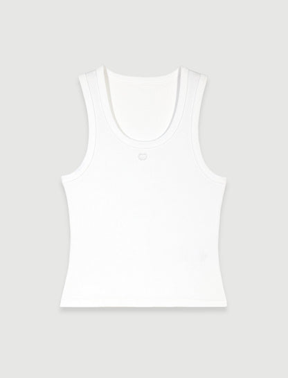 Rib knit tank top | Maje