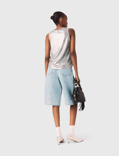 Metallic tank top | Maje