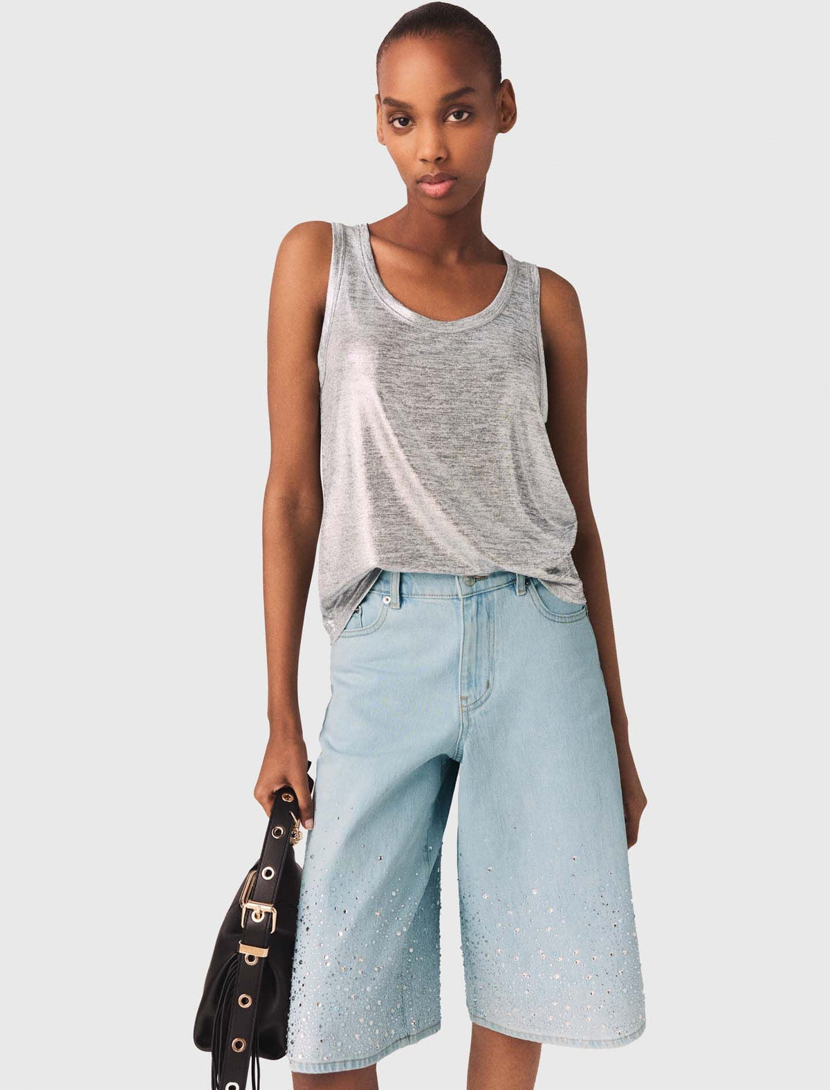 Metallic tank top | Maje