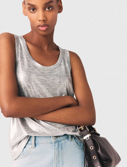 Metallic tank top | Maje