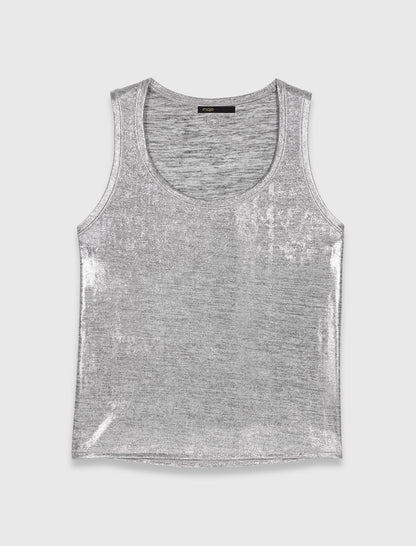 Metallic tank top | Maje