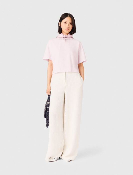 Jewellery neck T-shirt | Maje