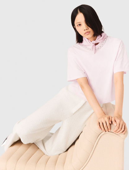 Jewellery neck T-shirt | Maje