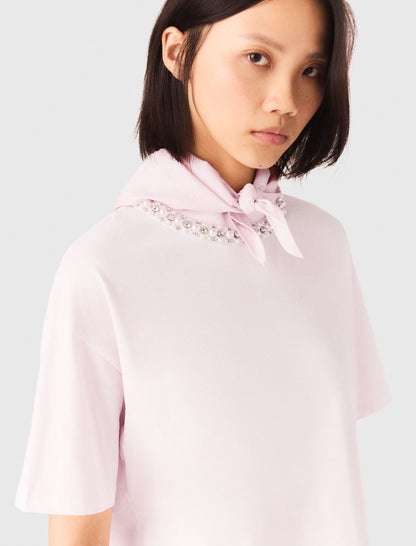 Jewellery neck T-shirt | Maje