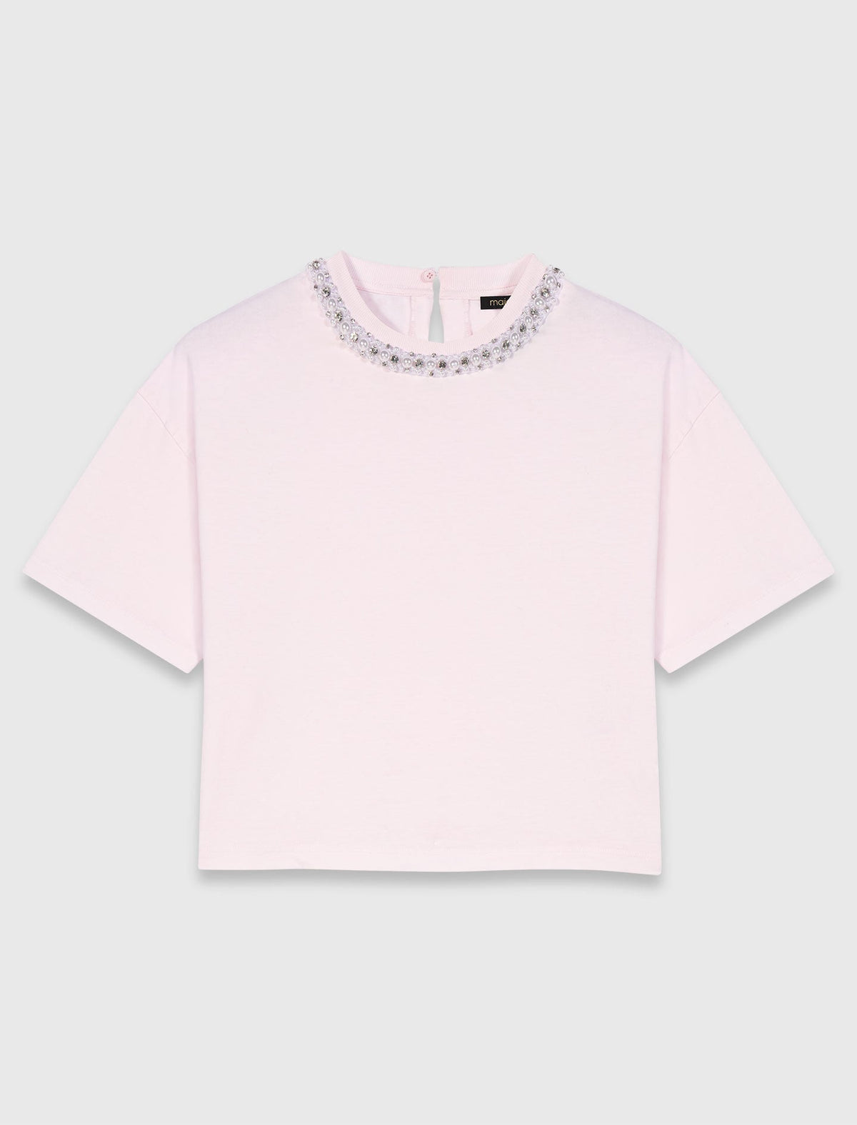 Jewellery neck T-shirt | Maje
