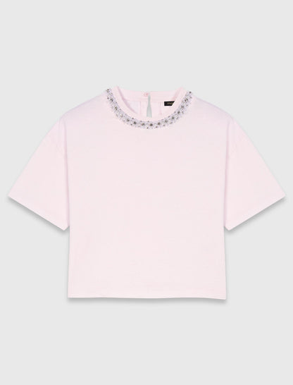 Jewellery neck T-shirt | Maje