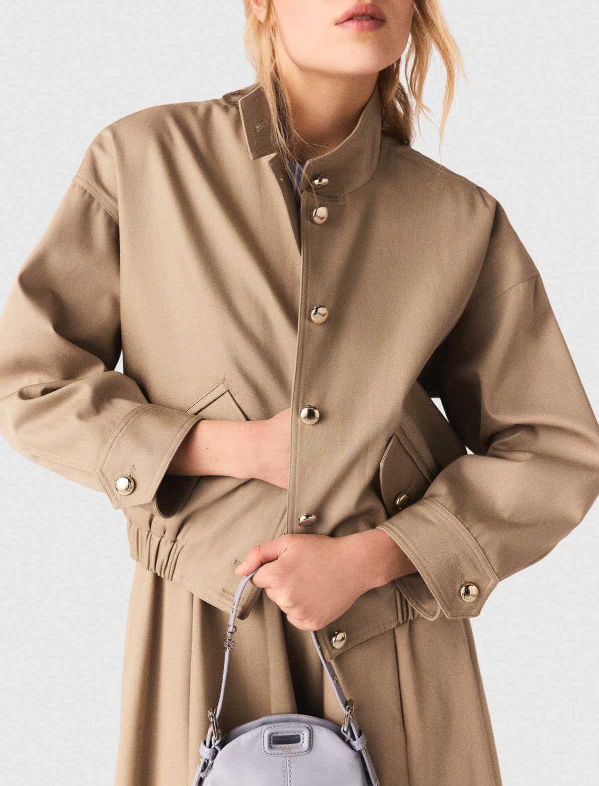 Cotton bomber jacket | Maje
